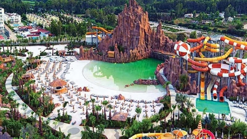 Alanya, Side To Land of Legends Theme Park Ticket & Transfer - Land of Legends Aqua Park: a water park first, not a half-day side trip