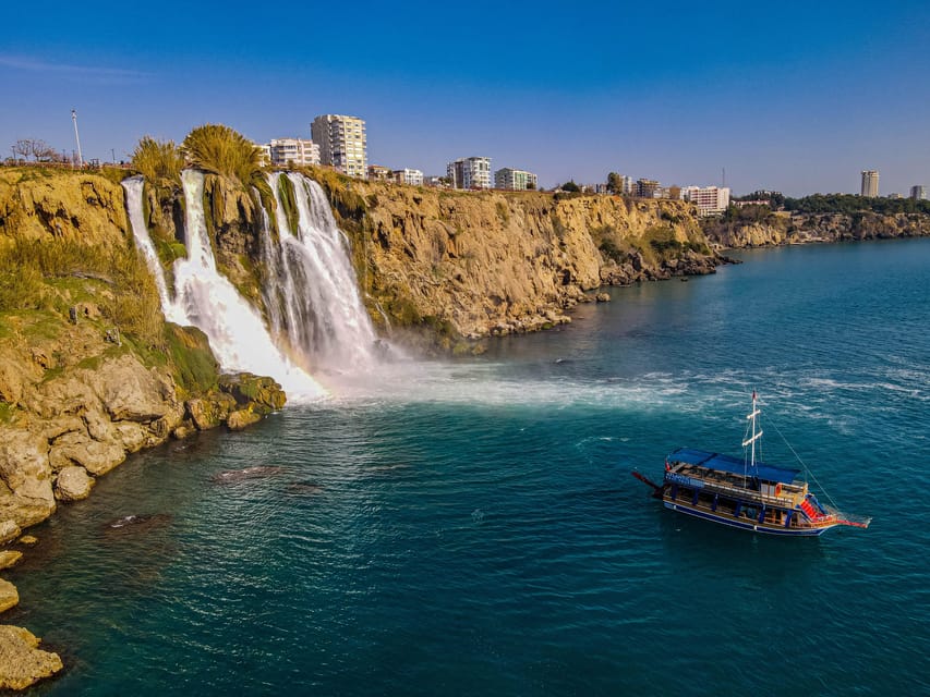 Antalya: Beach & Waterfalls Boat Trip w/ Lunch & Soft Drinks - Lunch onboard: included food, swim-after timing, and what to expect