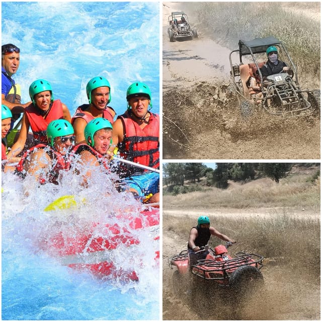 Antalya: Buggy or Quad and Rafting Tour with Lunch - Hotel pickup across Manavgat, Alanya, Belek, Kemer, Side, Kadriye, and Antalya