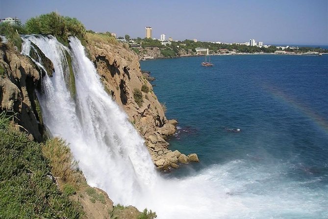 Antalya City Tour Duden Waterfalls, Old City & Boat Ride - Stop 1: Lower Düden Waterfalls for Spray, Park Walks, and Quick Shopping