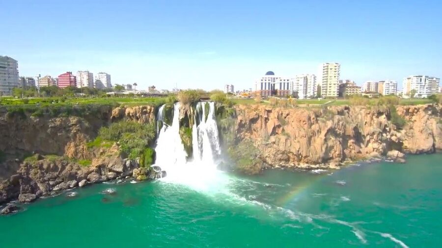 Antalya: Duden Waterfall Relax Boat Trip with Lunch - Lower Düden Waterfall Stop: Sea-Level Views and a Real Swim Break