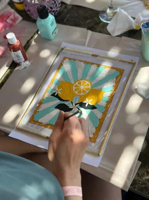 Antalya: Frame Glass Painting Workshop with Turkish Tea - A Glass Frame Workshop That Feels Like a Relaxed Cultural Pause