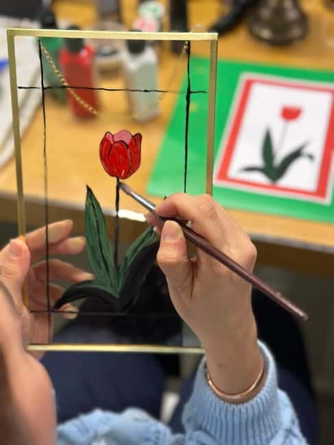 Antalya: Frame Glass Painting Workshop with Turkish Tea - Painting on Glass, Step by Step: Contour, Acrylic, and a Clean Finish