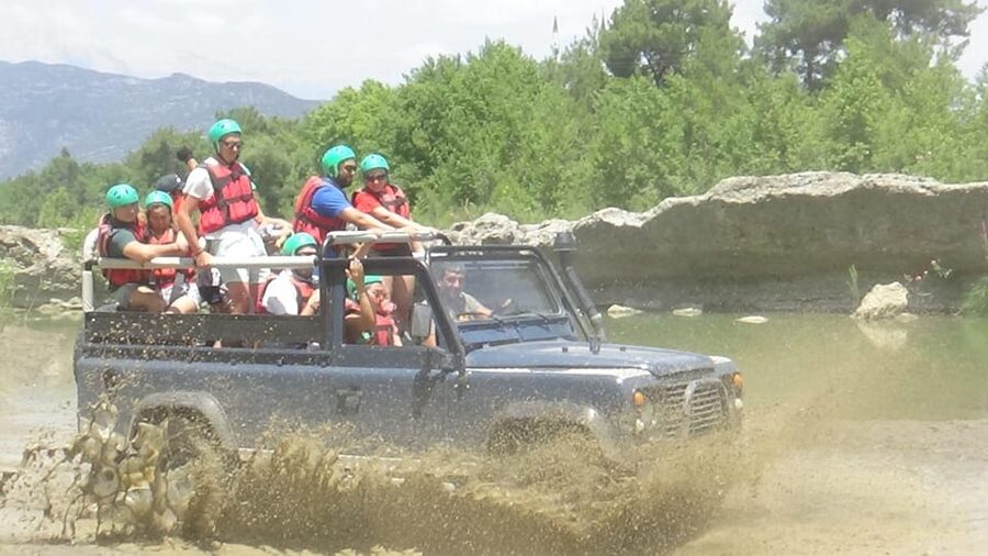 Antalya: Jeep Safari,Rafting,Canyon Visit with Lunch - Jeep Safari and Rafting from Köprülü Canyon Park: How the 8 hours usually flow