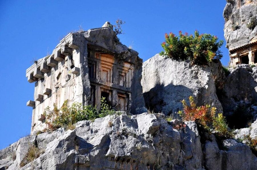 Antalya/Kemer: Kekova Sunken City, Demre & Lycia Day Tour - Kekova by Glass-Bottom Yacht: Sunken City Ruins and Simena Castle Views