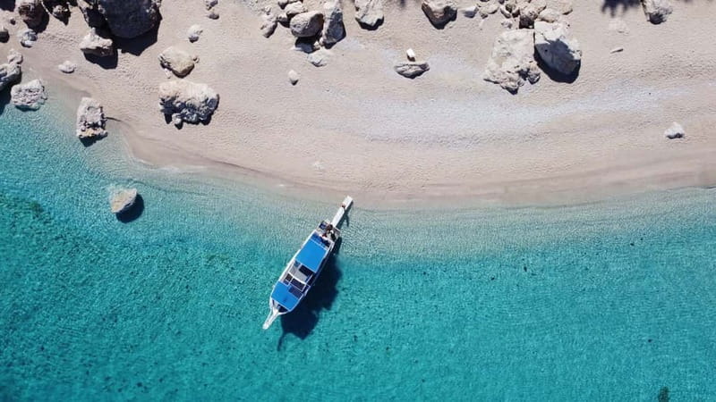 Antalya/Kemer: Porto Genoese Boat Trip and Mud Bath w/ Lunch - Porto Genoese Boat Day: Small Boat, Big Water Views