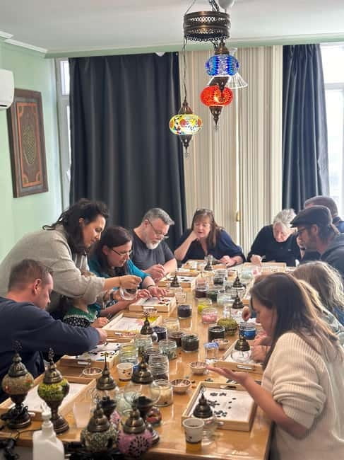 Antalya Old Town: Traditional Mosaic Lamp or Candle Workshop - The first lesson: mosaic art history, explained for makers