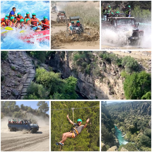 Antalya: Rafting Jeep Buggy&Quad Safari zipline canyon visit - Rafting in Antalya Province: What You’re Actually Doing