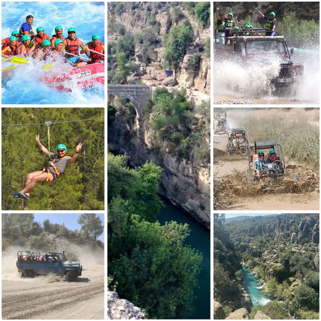 Antalya: Rafting Jeep Buggy&Quad Safari zipline canyon visit - Quad or Buggy: Dirt Trails, Rugged Terrain, and Control