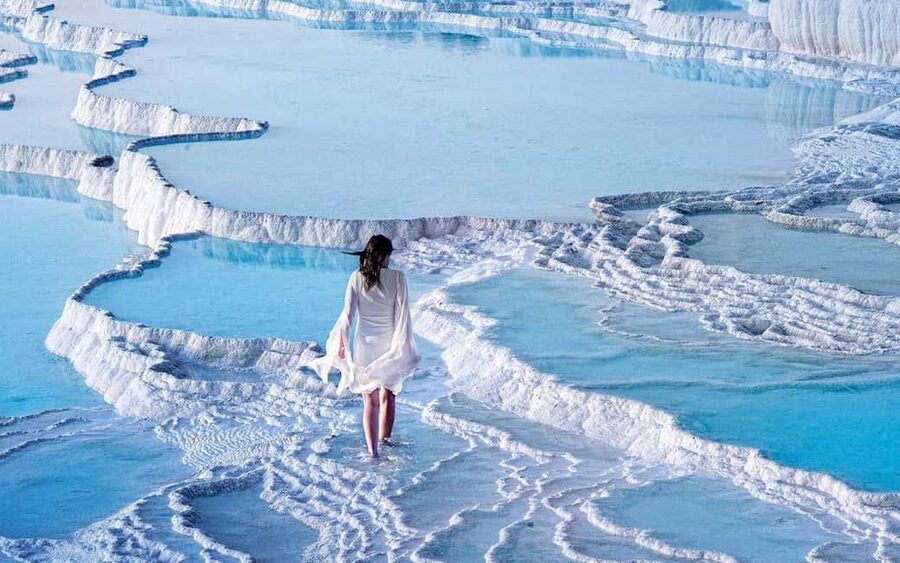 Antalya & Side Pamukkale Day Trip with Hierapolis & Lunch - First views of Pamukkale: guided orientation then freedom