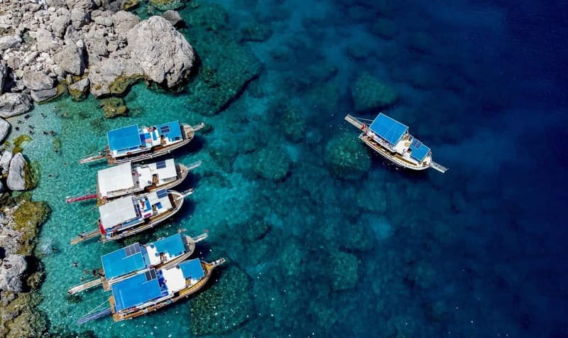Antalya: Suluada Island Boat Trip with Lunch & Hotel Pickup - The hidden bay swim break: another chance at calm, clear water
