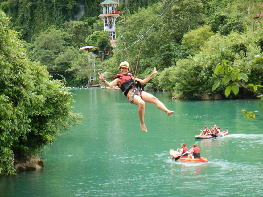 Antalya: Super Combo Quad, Buggy, Rafting & Zipline w/Lunch - Zipline Across the River: The Fast Finale You’ll Talk About Later