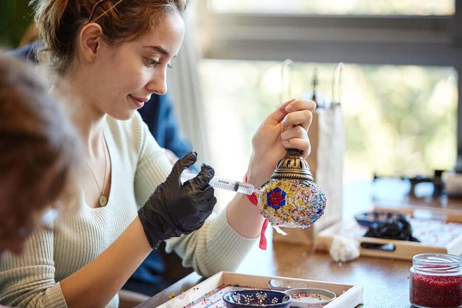 Antalya: Traditional Mosaic Lamp Workshop - A Glowing Break - 55+ Glass Colors: The Creative Part That Still Feels Manageable