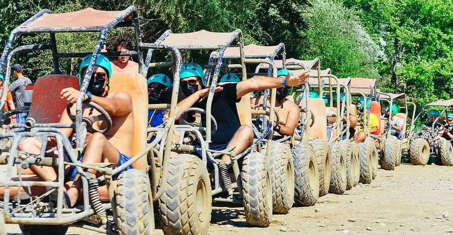 Antalya: Ziplining, Rafting, Jeep Tour & Quad Safari w/Lunch - Ziplining after the rapids: fast thrills with safety coaching