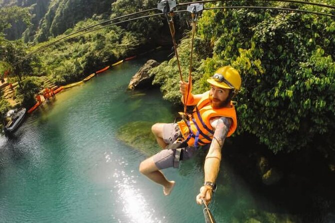 Belek Combo Tour 3 in 1 Rafting Buggy Zipline With Lunch - Zipline Over the River: The Big Smile Moment