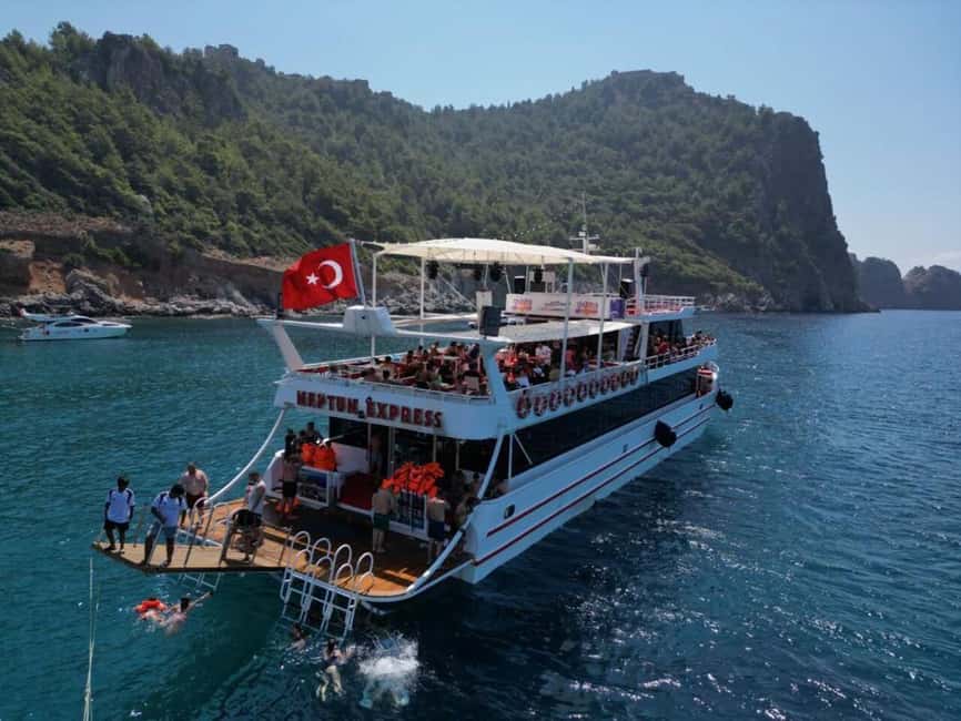 From Alanya: Boat Tour with Unlimited Soft Drinks and Lunch - A 5-hour cruise that mixes caves, swimming, and lunch