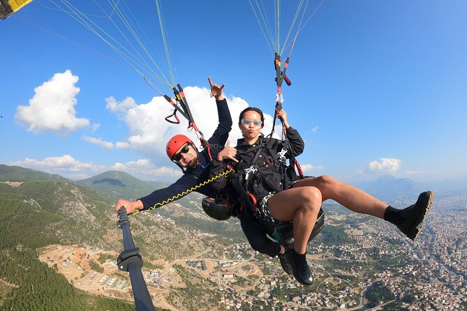 From Antalya Alanya Tandem Paragliding With Beach Visit - The flight: 20 to 30 minutes of Mediterranean sky time