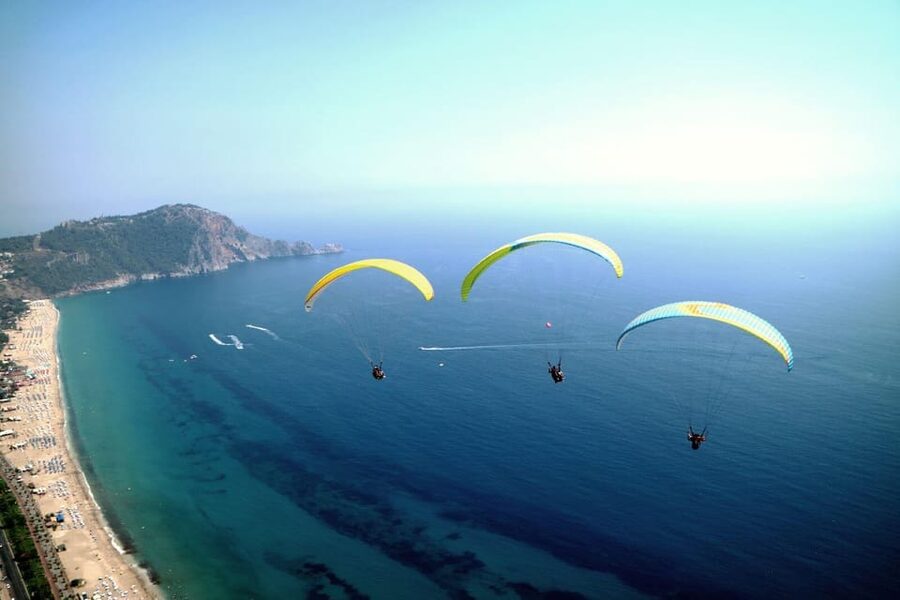 From Antalya, Belek, Side Alanya Paragliding Experience - The flight experience: what it feels like when Alanya unfolds beneath you