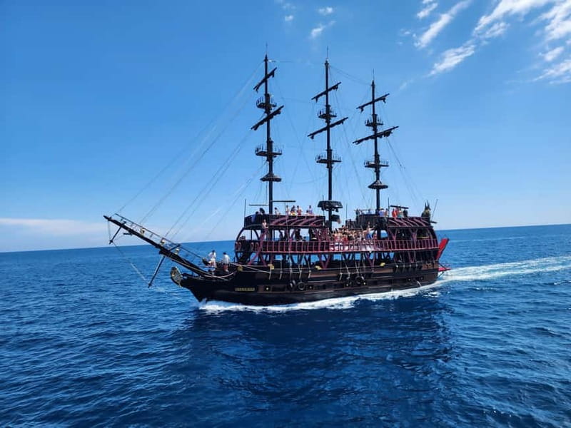 From Antalya: Kemer Pirate Party Boat Trip w/Lunch & Pickup - From Antalya pickup to Kemer boarding: what your start should feel like