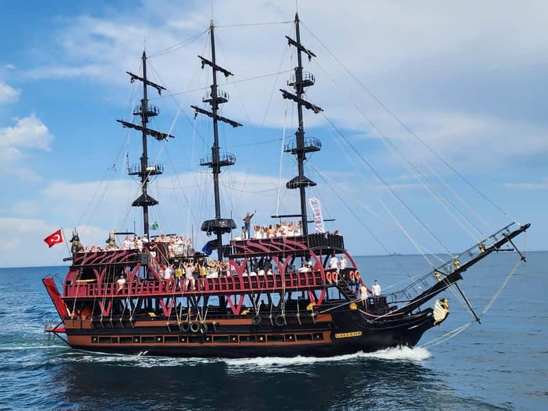 From Antalya: Kemer Pirate Party Boat Trip w/Lunch & Pickup - Lunch on deck: part of the experience, not an afterthought
