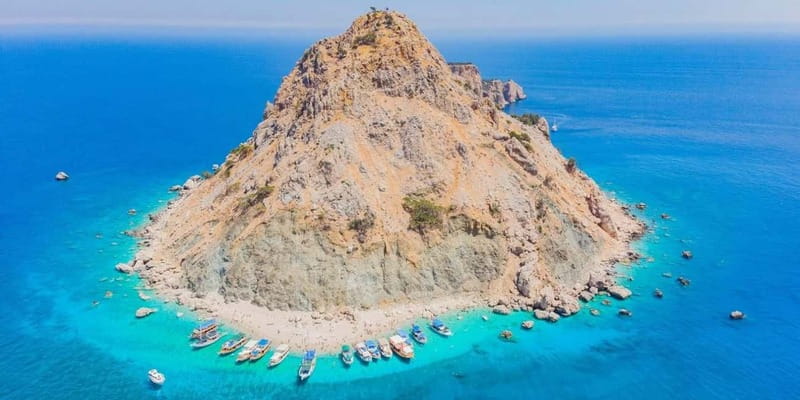From Antalya/Kemer: Suluada Island Boat Trip with Sunset - Lunch on the boat around noon: Turkish-Mediterranean food with sea air