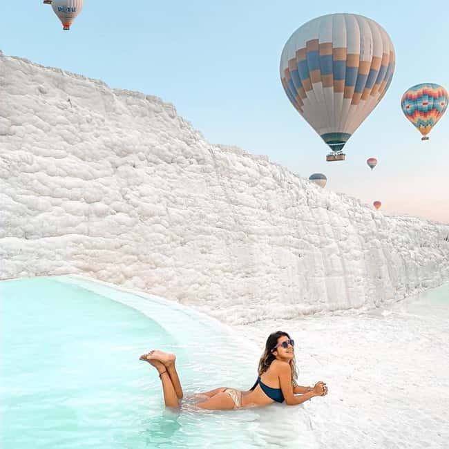 From Antalya: Pamukkale Hot Air Balloon Flight with Lunch - After landing: walking the travertine terraces the right way