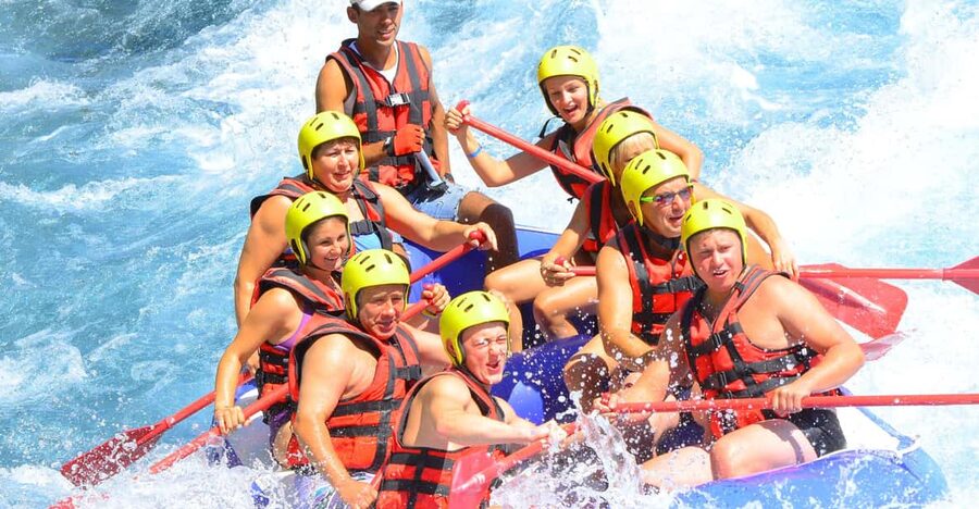 From Antalya: River Rafting in the Köprülü Canyon - On the River: Safety Briefing, Lifejackets, and What the 14 km Run Means