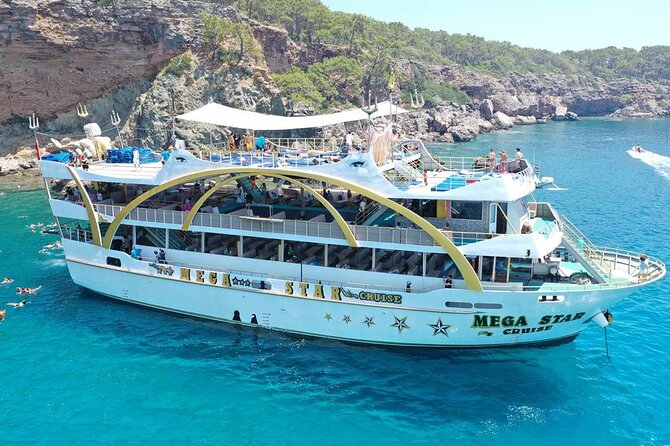 From Antalya To Kemer Mega Star Boat Trip w/Free Transfer - Swimming stops that make the trip worth it (Phaselis Bay, Cennet Bay, Kiris)