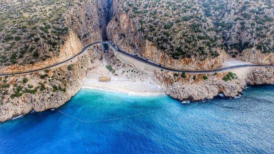 From Kemer: Kas and Kaputas Beach Small Group Day Trip - Kaş Free Time: Marble Streets and the Ancient Theater Moment