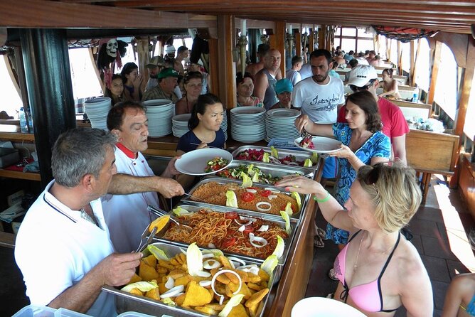 GONSTER : Luxury Pirate Boat Trip Lunch & Soft Drinks & Transfer - Stop 1 to Stop 2: pirate cave photo time, then Phaselis Bay