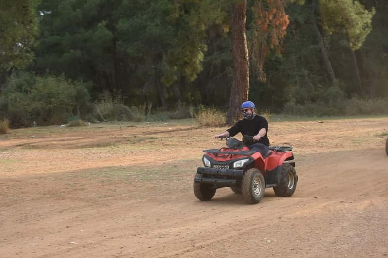 Kemer Quad Safari: Thrilling Off-Road Adventure - The first riding stretch: forest paths, dust, and rocky reality