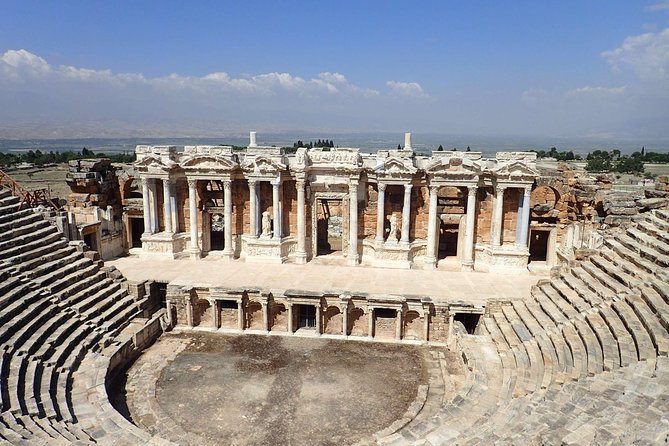 Pamukkale and Hierapolis Daily Tour From Antalya - Hierapolis and the Pamukkale Theater: where the Roman scale hits