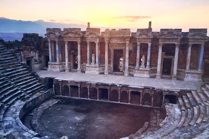 pamukkale tour from belek hotels - Hierapolis ancient city: Roman ruins that make the thermal story feel real