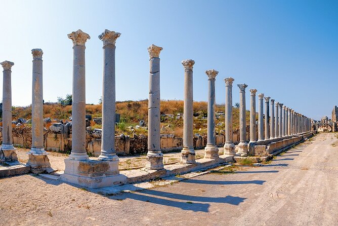 Perge Aspendos Aquaduct Side with Waterfall - Transportation Comfort, Group Size, and Your Seat Matters