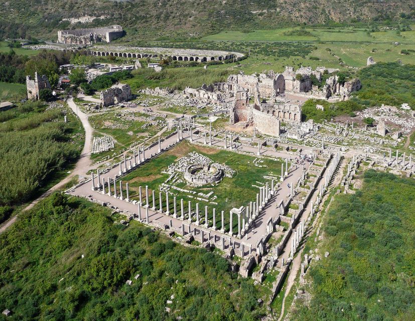 Perge, Aspendos & city of Side Full-Day Tour from Antalya - Side: harbor views, the Temple of Apollo, and the reality of a tough decline