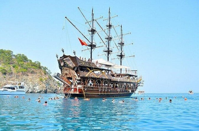Pirate Party Boat Trip around Kemer from Antalya with Lunch - Cleopatra Bay in Kumluca: One More Swim Before You Go Back