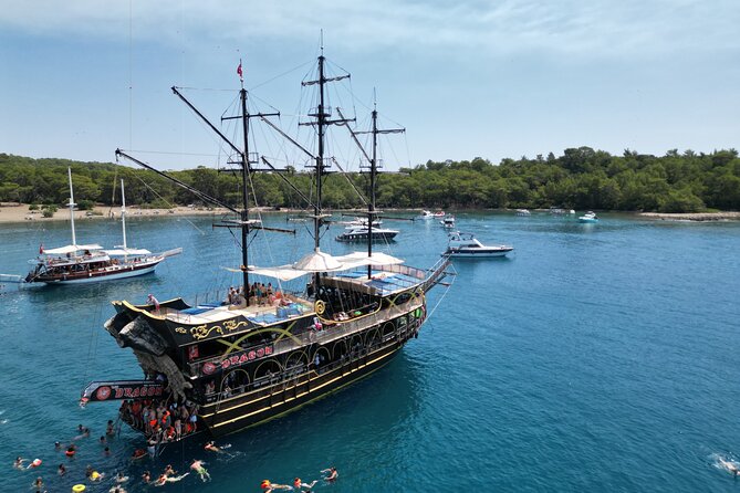 Pirates Boat Trip with optional Pick Up - Drop Off from Antalya - On-board extras: lunch, foam party, and dance animation