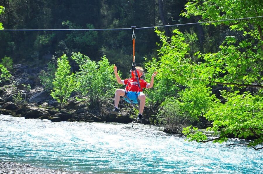 Rafting, Buggy or Quad, Zipline, Canyoning (4 in 1) Tour - Zipline Across Köprülü: A Quick Flight With Big Views