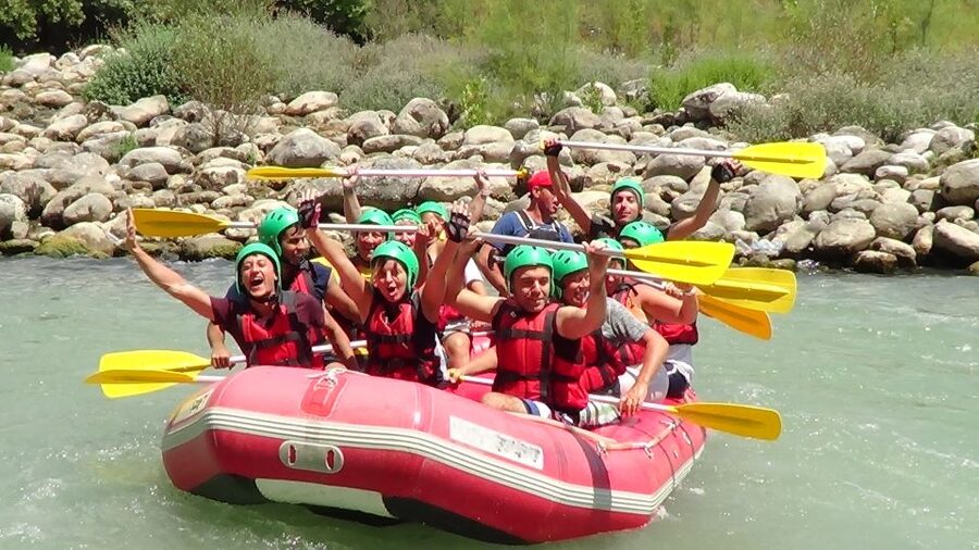 Rafting, Canyoning & Zipline, : 3-in-1 Adrenaline Tour - Köprüçay rafting: 14 km, Level 3 medium, and cold water you’ll feel