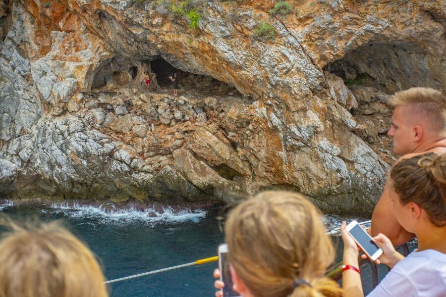 Red Dragon Pirate Boat Trip & Lunch - Phaselis at boat-stop speed: aqueducts, agora, baths, and theater