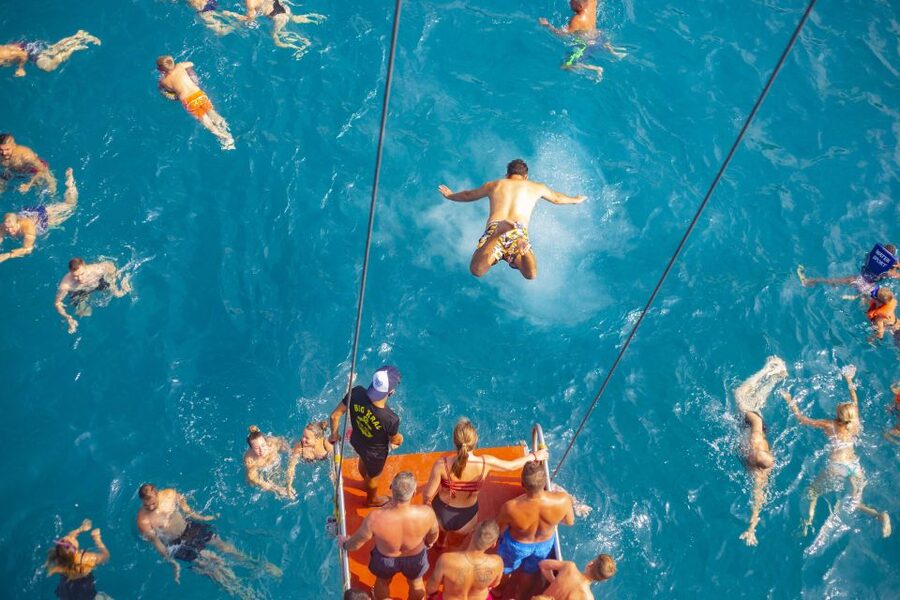 Red Dragon Pirate Boat Trip & Lunch - Swimming and snorkeling breaks: calm bays that actually work for most people