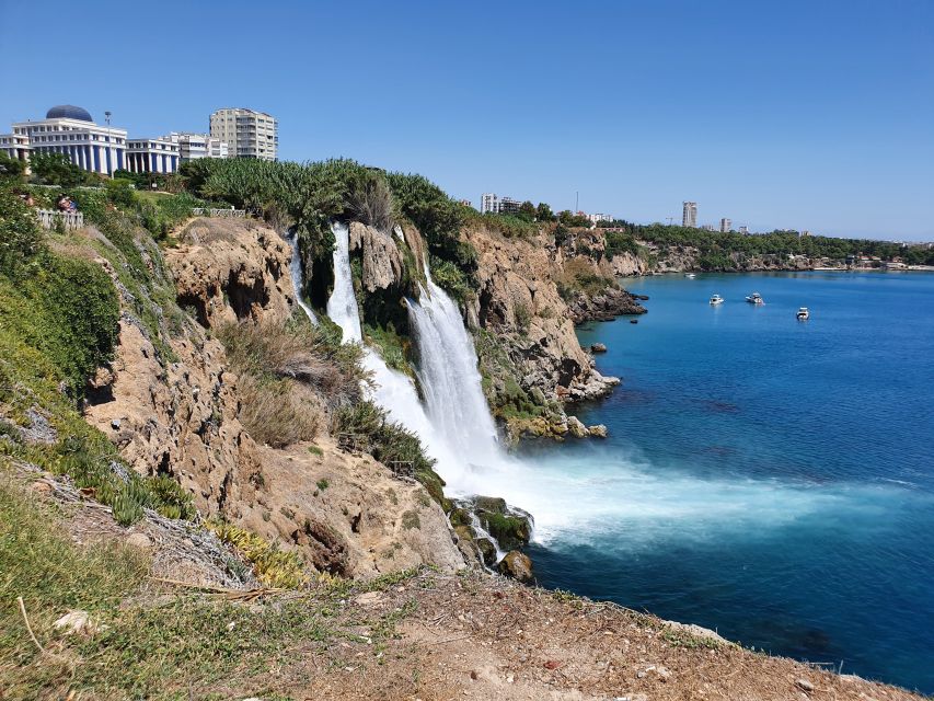 Relax Boat Tour in Antalya with Lunch, Swim & Waterfalls - Along the cliffs: the sea view you can’t get from street level