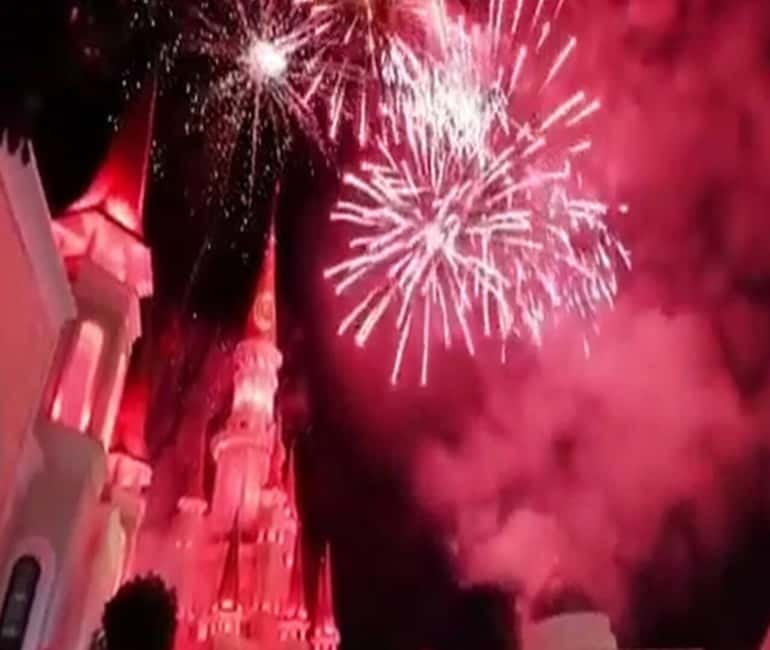 Side: Night Shows at The Land Of Legends with Transfer - Night Shows with Laser, Light, and Water Effects