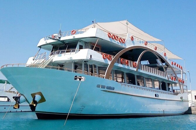 Turkey Mediterranean coast Boat Tour from Antalya with lunch - Cleopatra Beach stop: lunch-on-board plus another swimming window
